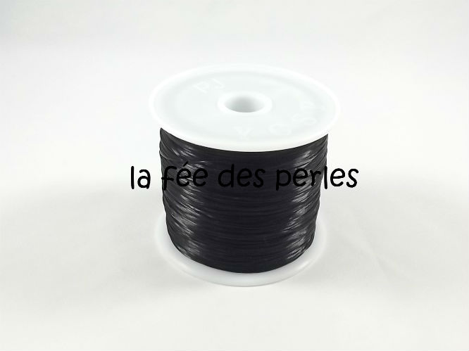 Fil élastique noir 0,5 mm