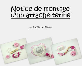 Tutoriel attache-tétine en perles