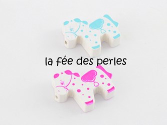 Perle en bois cheval