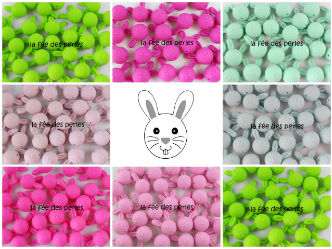 Perles en silicone lapin 3D