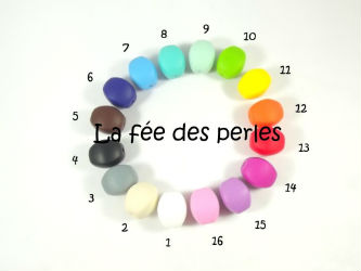 Perles en silicone olive 4 faces