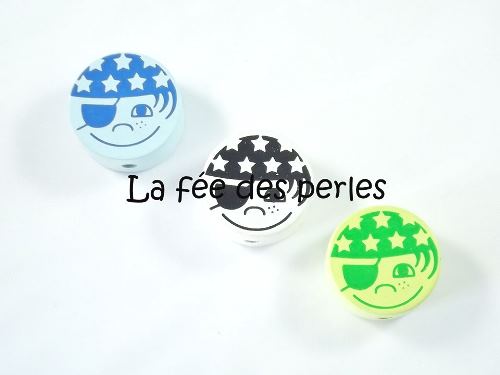 Perle en bois pirate