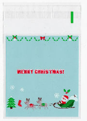 Sachet plastifié "Merry Christmas"